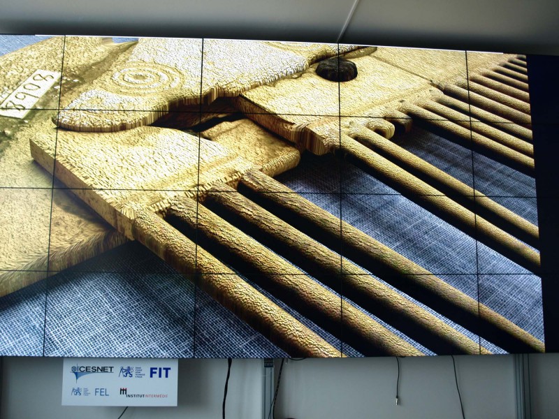 Obří multimediální plocha umožňuje zobrazit opravdu detailní  rozlišení