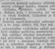 Večerník práva lidu - Hroby starých Durynků v Čelákovicích (2. část)